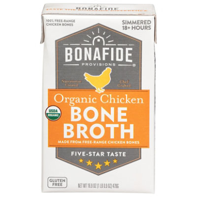 Bonafide Provisions Organic Chicken Bone Broth - 16.9 Fl. Oz. - Image 1