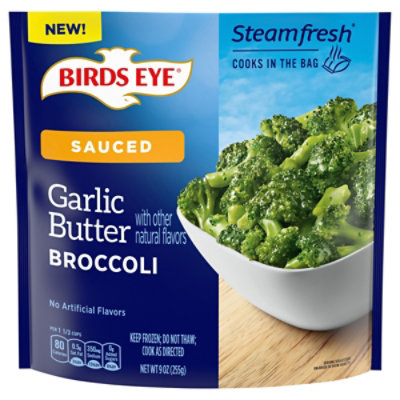 Birds Eye Steamfresh Garlic Butter Broccoli Frozen Vegetables 9 Oz - 9 OZ - Image 3