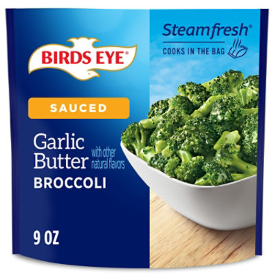 Birds Eye Steamfresh Garlic Butter Broccoli Frozen Vegetables 9 Oz - 9 OZ - Image 2