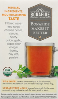 Bonafide Bone Broth Chicken No Salt Added Dry - 16.9 FZ - Image 6