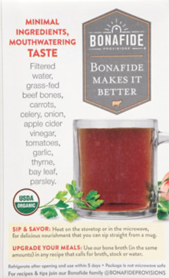 Bonafide Provisions Organic No Salt Added Beef Bone Broth - 16.9 Fl. Oz. - Image 5