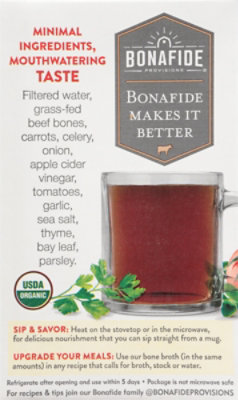 Bonafide Provisions Organic Beef Bone Broth - 16.9 Fl. Oz. - Image 5