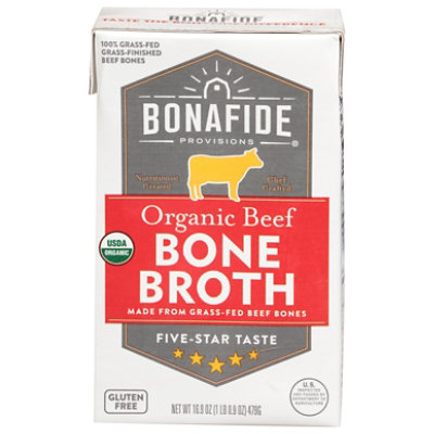 Bonafide Provisions Organic Beef Bone Broth - 16.9 Fl. Oz. - Image 1