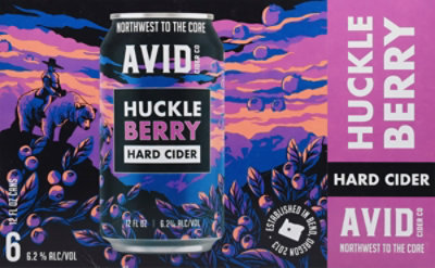 Avid Huckleberry Cider 6pk In Cans - 6-12FZ - Image 5