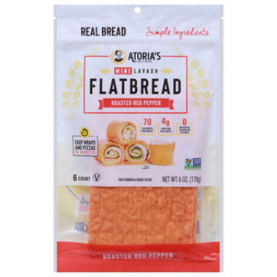 Atorias Mini Roasted Red Pepper Lavash - 6 OZ - Image 2