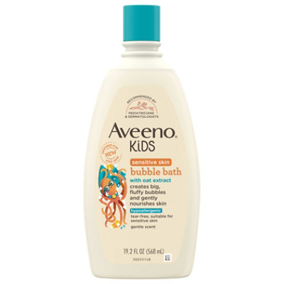 Aveeno Kids Sensitive Skin Gesichts- & Körperwäsche – Mit Haferextrakt, Sanft Reinigend, 45 Ml