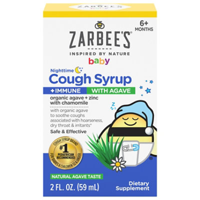 Zarbees Baby Cough Plus Immumity W/ Agave Nighttime 2 Oz - 2 FZ - Image 3