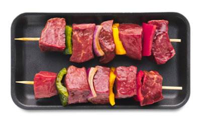 Beef Kabobs Prev Fz Teriyaki Marinade Up To 10% Solution - LB - Image 1