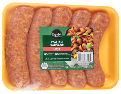 Signature Select Italian Sausage Hot 19 Ounce - 19 OZ - Image 1