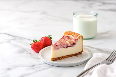 Strawberry Swirl Mega Cheesecake Slice - .469 LB - Image 4