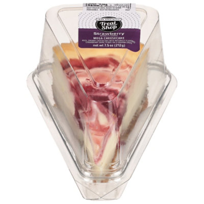 Strawberry Swirl Mega Cheesecake Slice - .469 LB - Image 1