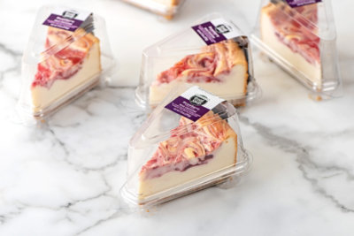 Strawberry Swirl Mega Cheesecake Slice - .469 LB - Image 3