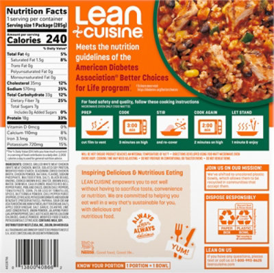 Lean Cuisine Sw Style Chicken Bowl Frozen Entree 10oz Box - 10 OZ - Image 6