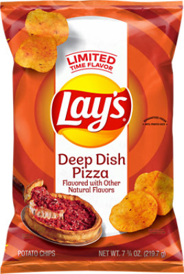 Lays Deep Dish Pizza - 7.75 Oz