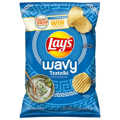 Lays Wavy Tzatziki 7.5oz - 7.5 OZ - Image 3