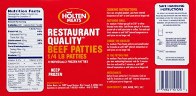 Holten Restaurant Quality Beef Patty - 24 OZ - Image 6