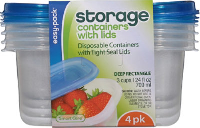Ep Rect Containers&lids 28z/709ml - 4 CT - Image 4