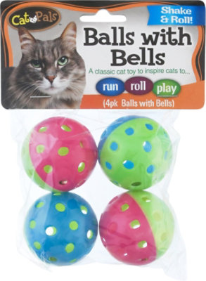 Cp Cat Ball W/bell - 4 CT - Image 2