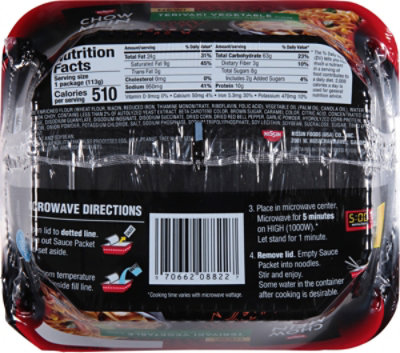 Nissin Chow Mein Teriyaki Vegetable 4oz - 4 OZ - Image 6