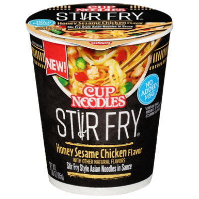 Nissin Cup Noodles Stir Fry Honey Sesame Chicken Unit 3oz - 3 OZ - Image 3