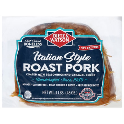Dietz & Watson Chef Carved Italian Pork Roast 48 Oz - 48 OZ - tomthumb