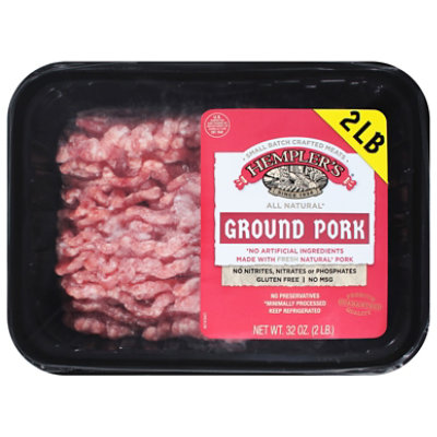 Hemplers Ground Pork 32 Oz - 32 OZ