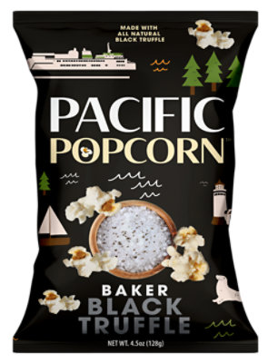 Pacific Popcorn Baker Black Truffle 4.5oz - 4.5 OZ - Image 1