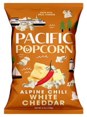 Pacific Popcorn White Cheddar Chili 4.5oz - 4.5 OZ - Image 1