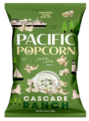 Pacific Popcorn Cascade Ranch Popcorn 4.5oz - 4.5 OZ - Image 1