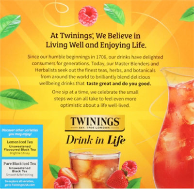 Twinings Iced Tea Strawberry Rasp - 72 CT - Image 5