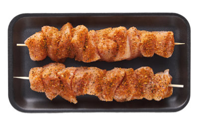 Chicken Skewers Boneless Puebla Fajita Seasoning - LB - Image 1