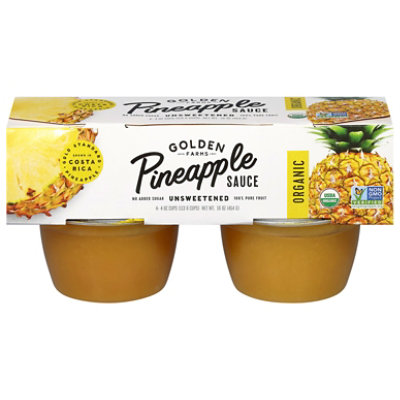Golden Farms Sauce Pineapple Cup Organic 4pk - 4-4 OZ - Image 2