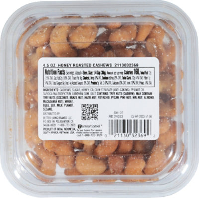 Signature Select Cashews Honey Roasted 4.5 Ounce - 4.5 OZ - Image 6