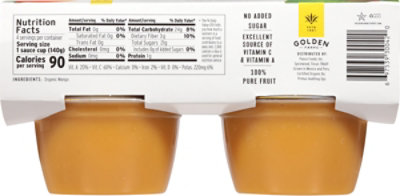 Golden Farms Sauce Mango Cup Organic 4 Pk - 4-4 OZ - Image 5