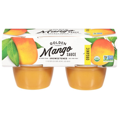 Golden Farms Sauce Mango Cup Organic 4 Pk - 4-4 OZ - Image 1