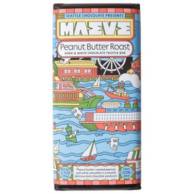 Seattle Chocolate Peanut Butter Roast Truffle Bar - 2.5 OZ - Image 2