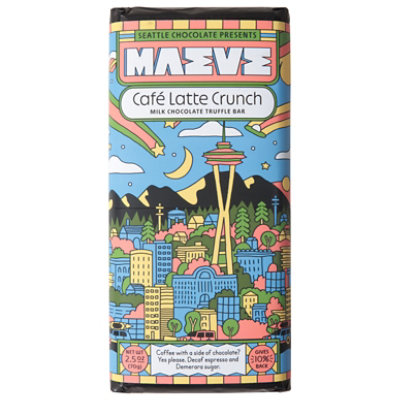 Seattle Chocolate Cafe Latte Crunch Truffle Bar - 2.5 OZ - Image 2