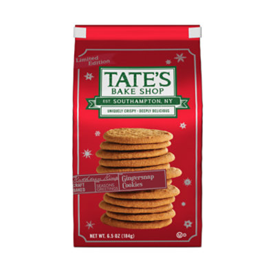 Tate's Bake Shop Limited Edition Gingersnap Cookies - 6.5 Oz