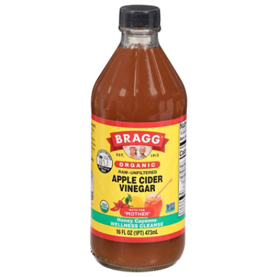 Bragg Apple Cider Vinegar Honey Cayenne Organic - 16 FZ - Image 3