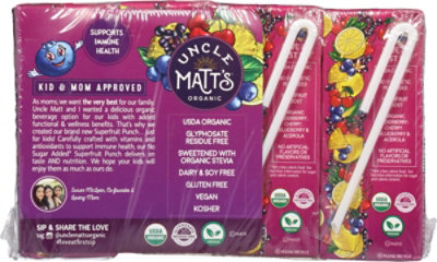 Uncle Matts Organic Juice Box Superfruit Punch 8pk - 8-6.75 FZ - Image 6