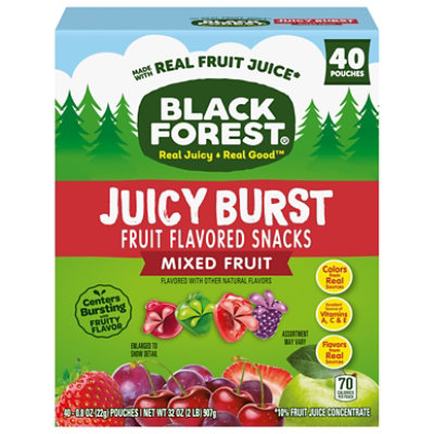 Black Forest Juicy Burst Mixed Fruit 40ct - 32 OZ - Image 1