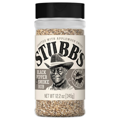 Stubbs Rub Black Pepper & Smoke - 12.2 OZ - Image 1