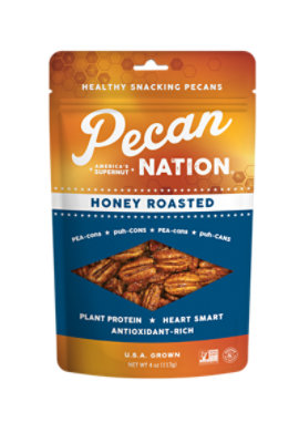 Pecan Nation Honey Roasted 4oz - 4 OZ - Image 1