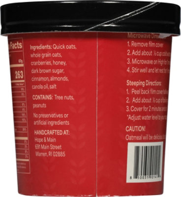 Oatcraft Cranberry Almond Brown Sugar Oatmeal - 2 OZ - Image 6