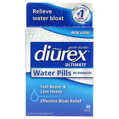 Diurex Ultimate Re Energizing Water Pills Max Strength Diuretic Relieve Water Bloat 60 Count - 60 CT - Image 2