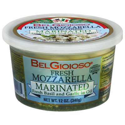 Belgioioso Fresh Mozzarella Marinated Basil & Garlic - 12 OZ - Image 3