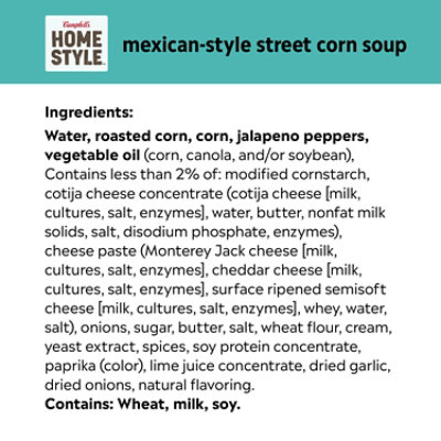 Campbell's Homestyle Mexican Style Street Corn Soup, 16.3 Oz Can - 16.3 OZ - Image 4