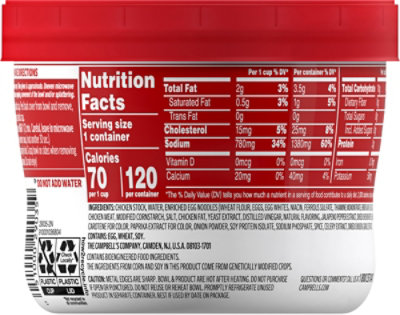 Campbell's Spicy Chicken Noodle Soup - 15.4 Oz - Image 4