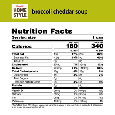 Campbell's Homestyle Broccoli Cheddar Soup - 16.3 Oz - Image 3