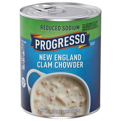 Progresso Reduced Sodium New England Clam Chowder Soup - 18.5 OZ